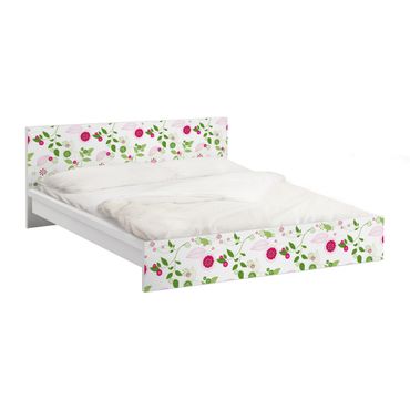 Möbelfolie für IKEA Malm Bett niedrig 160x200cm - Klebefolie Frühlingserwachen