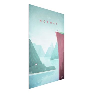 Forex Fine Art Print - Reiseposter - Norwegen - Hochformat 3:2