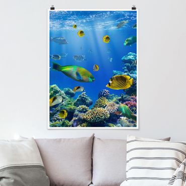 Poster - Underwater Lights - Hochformat 3:4