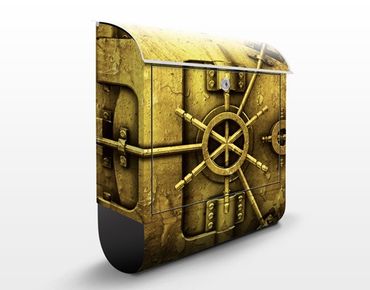 Wandbriefkasten - Golden Safe - Briefkasten Gelb