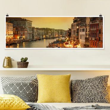 Poster - Großer Kanal von Venedig - Panorama Querformat