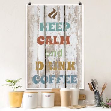 Poster - No.RS184 Drink Coffee - Hochformat 3:2