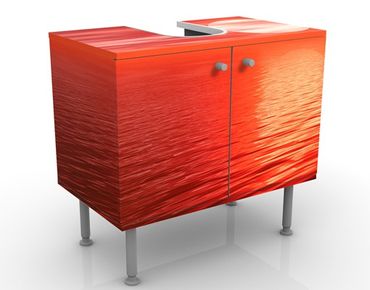 Waschbeckenunterschrank - Red Sunset - Badschrank Rot