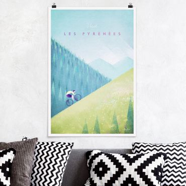 Poster - Reiseposter - Die Pyrenäen - Hochformat 3:2