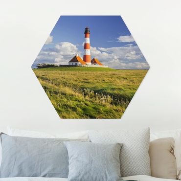 Hexagon Bild Forex - Leuchtturm in Schleswig-Holstein