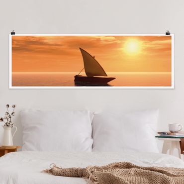 Poster - Romantic Sailing - Panorama Querformat