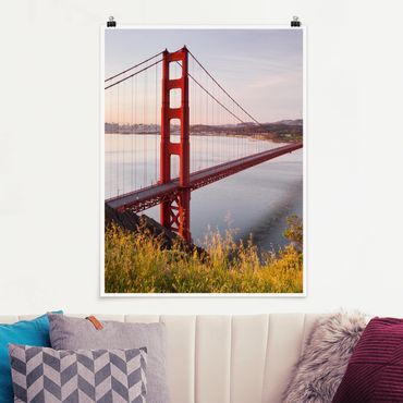 Poster - Golden Gate Bridge in San Francisco - Hochformat 3:4