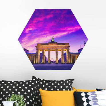 Hexagon Bild Alu-Dibond - Das ist Berlin!