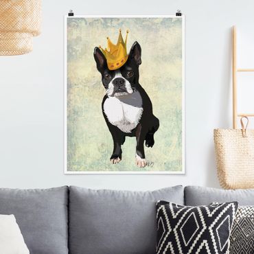 Poster - Tierportrait - Terrierkönig - Hochformat 3:4