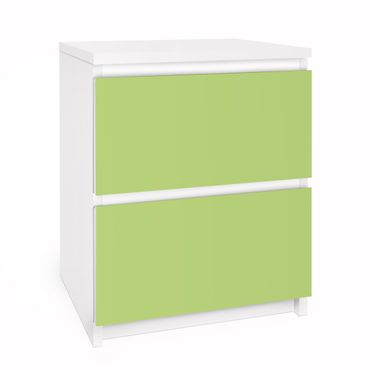Möbelfolie für IKEA Malm Kommode - Selbstklebefolie Colour Spring Green