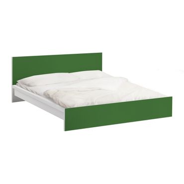Möbelfolie für IKEA Malm Bett niedrig 160x200cm - Klebefolie Colour Dark Green