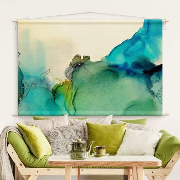 Gobelin - Abstract Changing Colours In Turquoise