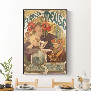 Akustikbillede - Alfons Mucha - Billboard for La Meuse Beer