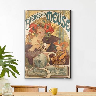 Udskifteligt billede - Alfons Mucha - Billboard for La Meuse Beer