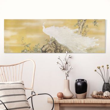 Billede på lærred - Grace and splendour of the white peacock
