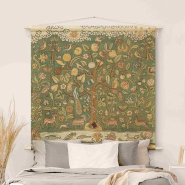 Gobelin - Tree With Animals In Textile Look