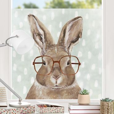 Vinduesklistermærke - Bespectacled Animals - Rabbit