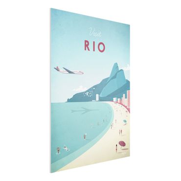 Forex Fine Art Print - Reiseposter - Rio de Janeiro - Hochformat 4:3