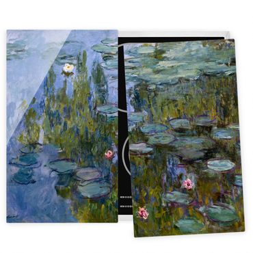 Herdabdeckplatte Glas - Claude Monet - Seerosen (Nympheas) - 52x80cm