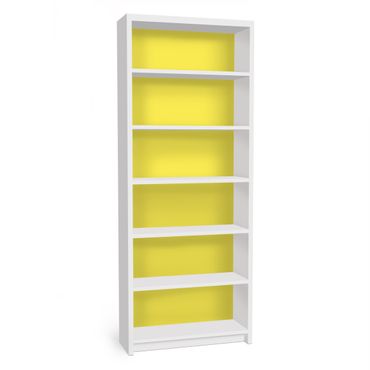 Möbelfolie für IKEA Billy Regal - Klebefolie Colour Lemon Yellow