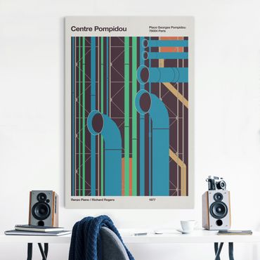 Akustisk billede - Centre Pompidou - Poster