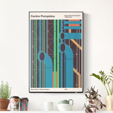Akustikbillede - Centre Pompidou - Poster