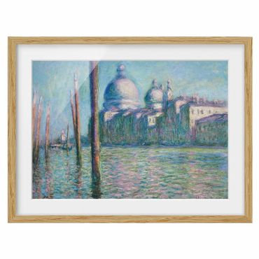 Indrammet plakat - Claude Monet - The Grand Canal