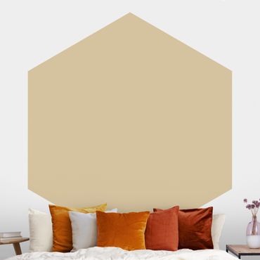 Hexagon Mustertapete selbstklebend - Colour Light Brown