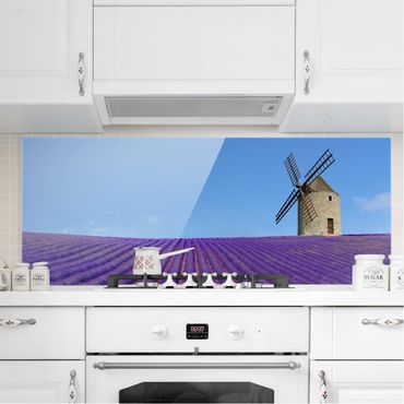 Spritzschutz Glas - Lavendelduft in der Provence - Panorama - 5:2
