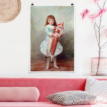 Poster - Auguste Renoir - Suzanne mit Harlekinpuppe - Hochformat 3:2