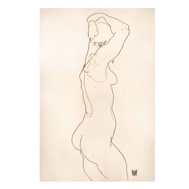Billede på lærred - Egon Schiele - Female Nude