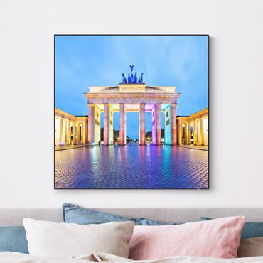 Udskifteligt billede - Illuminated Brandenburg Gate