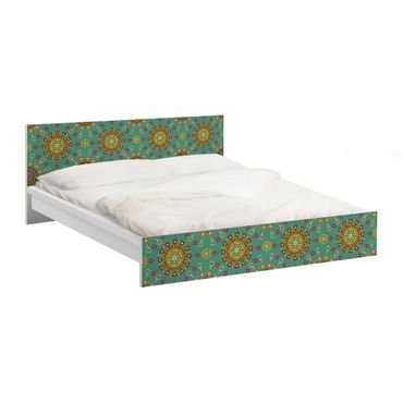 Möbelfolie für IKEA Malm Bett niedrig 160x200cm - Klebefolie Ethno Design