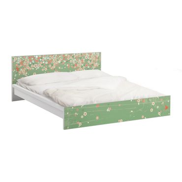 Möbelfolie für IKEA Malm Bett niedrig 160x200cm - Klebefolie No.EK236 Spring Background