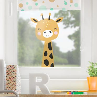 Fensterfolie Fenstersticker - Baby Giraffe
