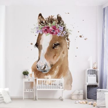 Fototapet - Floral Pony