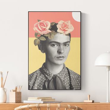 Akustikbillede - Frida Kahlo - Sunset Collage