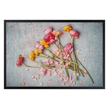 Fußmatte - Blütenblätter
