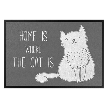 Fußmatte - Home is where the cat is II