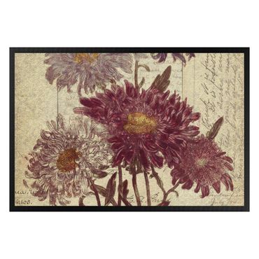 Fußmatte - Vintage Blüten