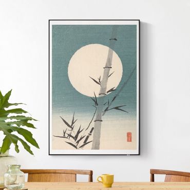 Akustikbillede - Japanese Drawing Bamboo And Moon