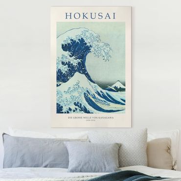 Billede på lærred - Katsushika Hokusai - The Big Wave Of Kanagawa - Museum Edition