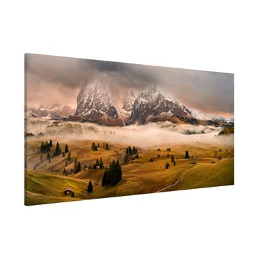 Magnettafel - Dolomiten Mythen - Memoboard Panorama Quer
