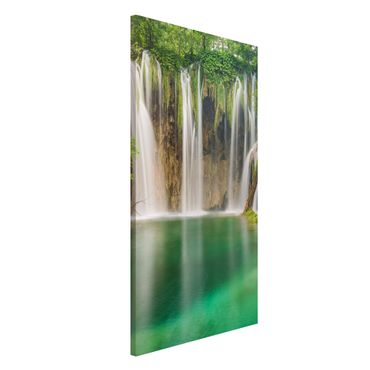 Magnettafel - Wasserfall Plitvicer Seen - Memoboard Hochformat