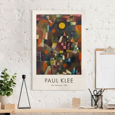 Billede på lærred - Paul Klee - The Full Moon - Museum Edition