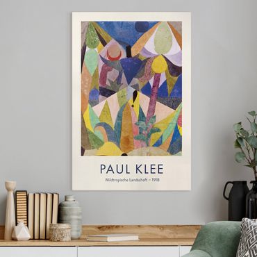 Billede på lærred - Paul Klee - Mild Tropical Landscape - Museum Edition