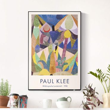 Akustikbillede - Paul Klee - Mild Tropical Landscape - Museum Edition