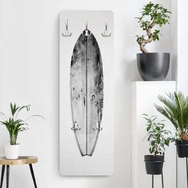 Knagerække træpanel - Surfboard