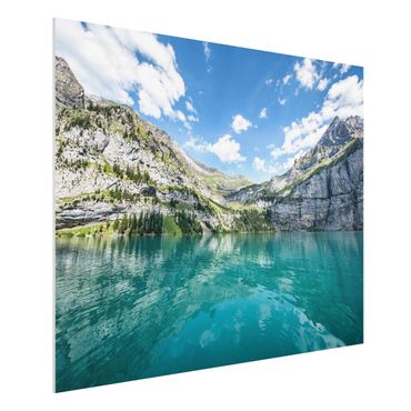 Forex Fine Art Print - Traumhafter Bergsee - Querformat 4:3