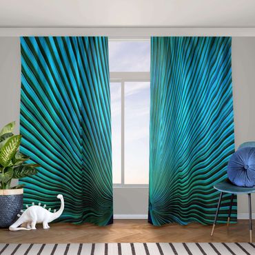 Gardiner - Tropical Plants Palm Leaf In Turquoise ll